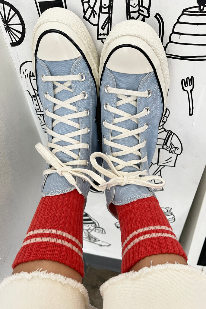 LE BON SHOPPE BOYFRIEND SOCKS IN CORAL