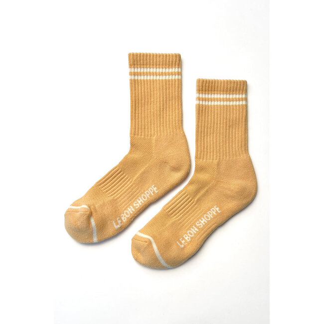 LE BON SHOPPE BOYFRIEND SOCKS IN BUTTER