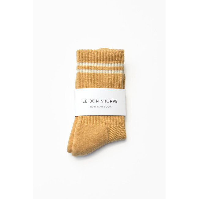 LE BON SHOPPE BOYFRIEND SOCKS IN BUTTER
