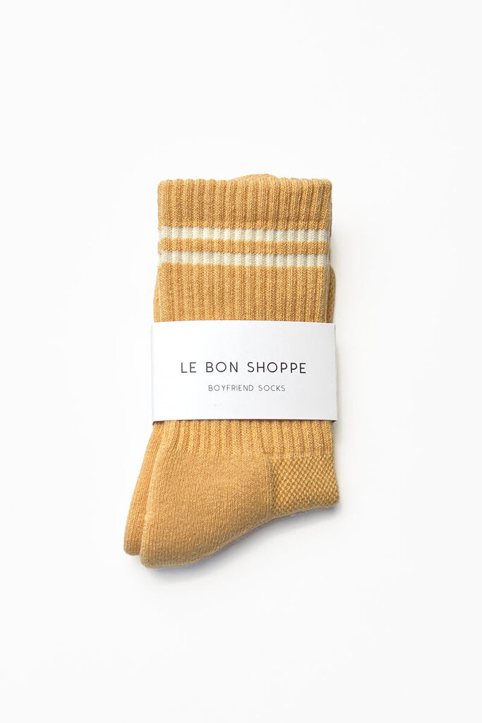 LE BON SHOPPE BOYFRIEND SOCKS IN BUTTER