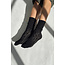 LE BON SHOPPE MODAL EYELET SOCKS IN BLACK
