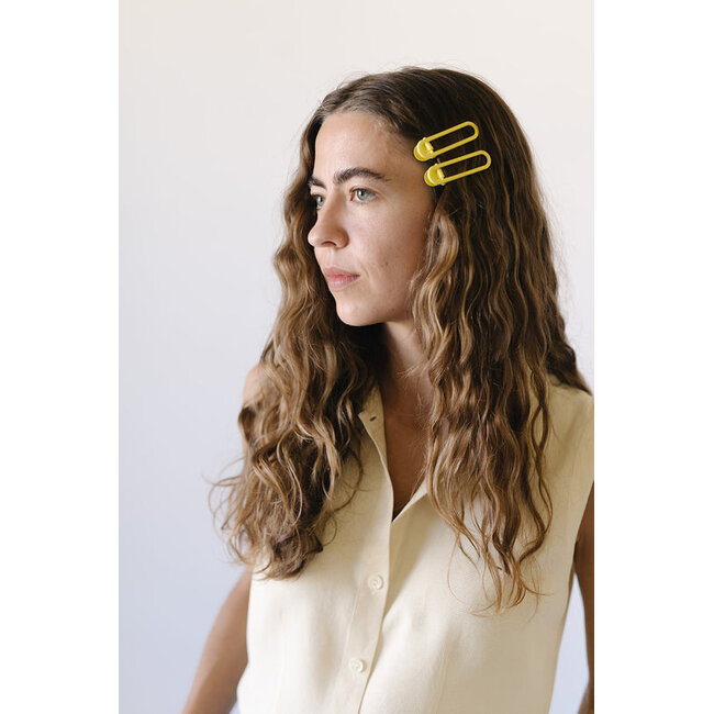 NATANDNOOR RIO HAIRCLIP BUTTER OLIVE