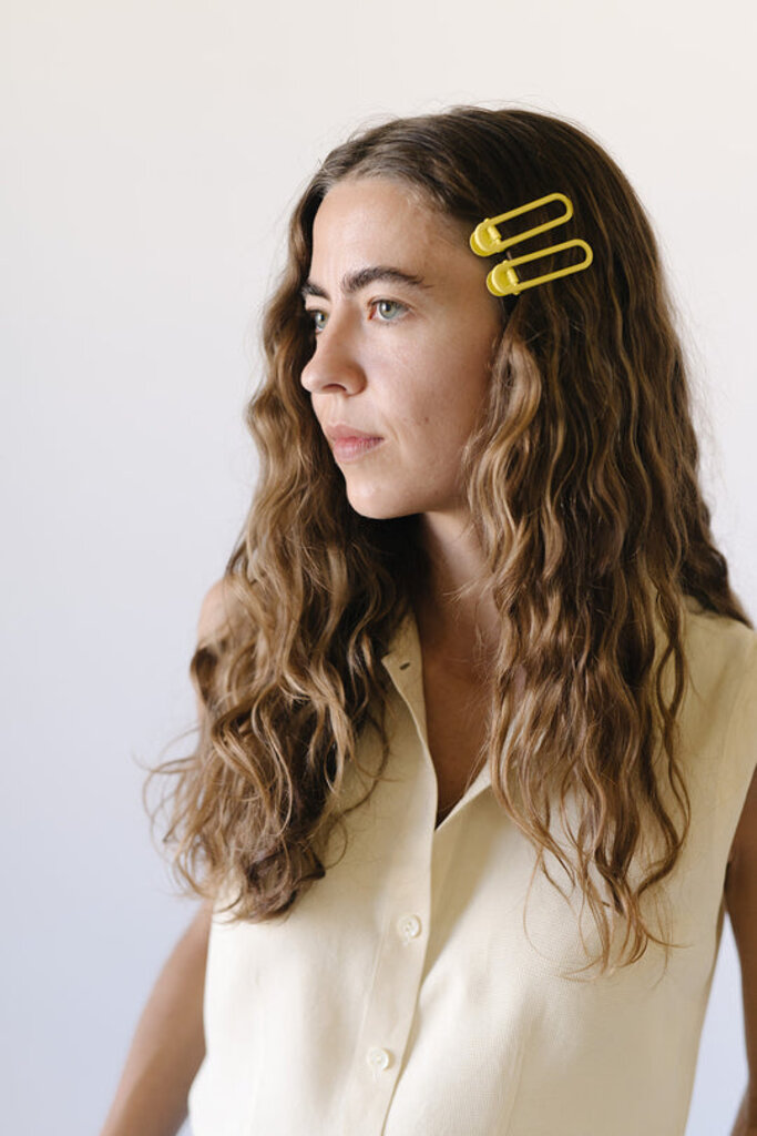 NATANDNOOR RIO HAIRCLIP BUTTER OLIVE