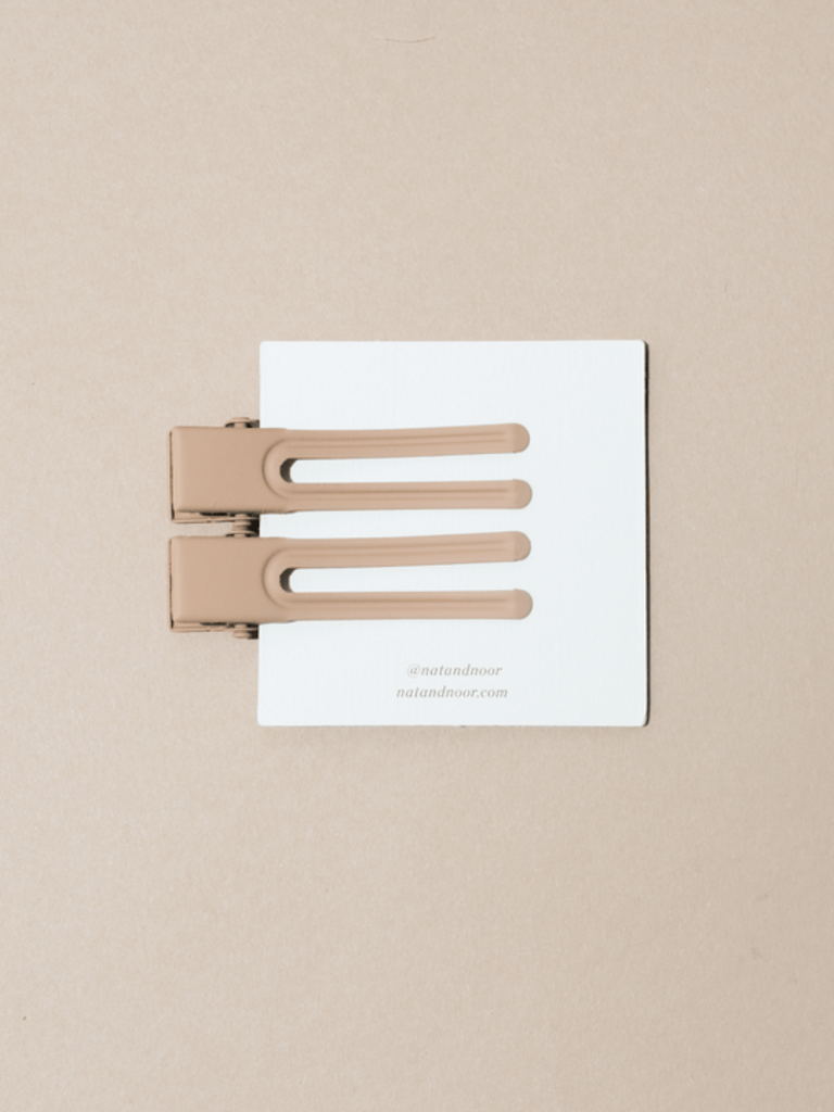 NATANDNOOR LULU HAIRCLIP IN MOCHA