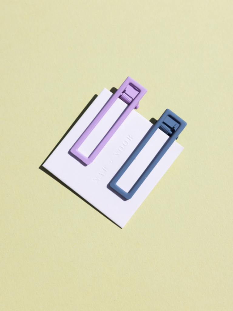 NATANDNOOR  LULU HAIRCLIP IN LILAC/BLUE
