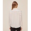 BELLA DAHL LONG SLEEVE SHIRT W/LACE INSET IN IVORY