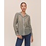 BELLA DAHL CLASSIC BUTTON DOWN IN OLIVE GINGHAM