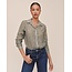 BELLA DAHL CLASSIC BUTTON DOWN IN OLIVE GINGHAM