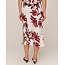 BELLA DAHL BIAS SIDE SLIT SKIRT IN ISLAND DAMASK PRINT