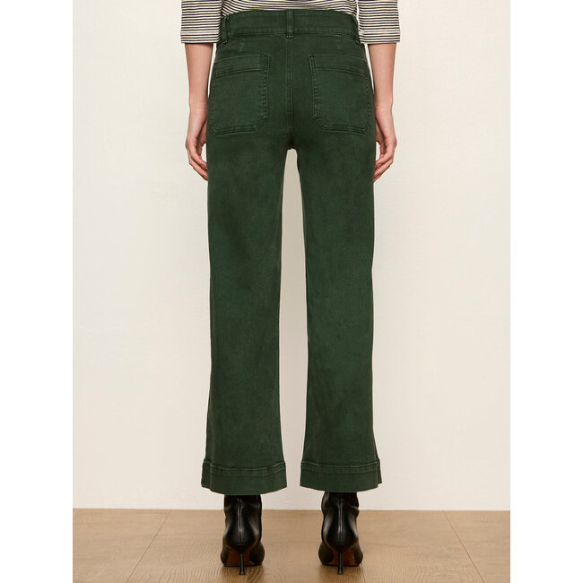 SANCTUARY CHELSEA WIDE LEG JEAN IN WASHED FOREST