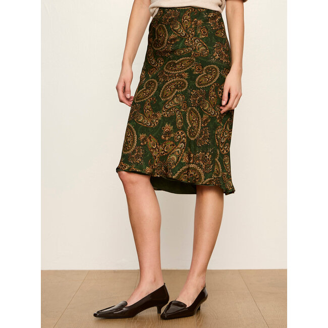 SANCTUARY FALL ESSENTIAL MIDI SKIRT IN DECORATIF