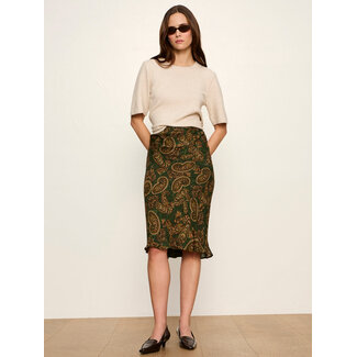 SANCTUARY FALL ESSENTIAL MIDI SKIRT IN DECORATIF