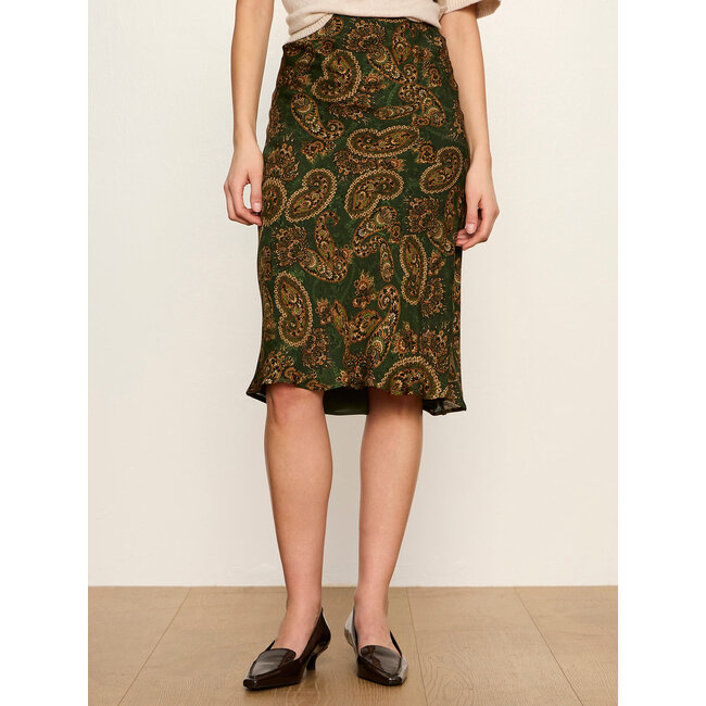 SANCTUARY FALL ESSENTIAL MIDI SKIRT IN DECORATIF