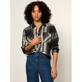 SANCTUARY CITY PLAID SHIRT IN TRUE GREEN PLAID