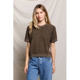 PERFECT WHITE TEE SHORT SLEEVE ZIGGY FLEECE