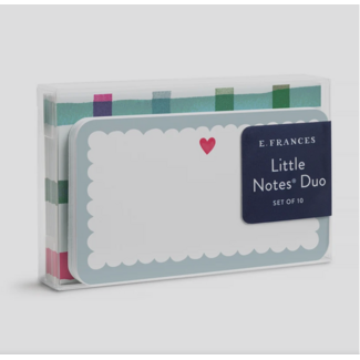 E. FRANCES LITTLE NOTES DUO SET SCALLOPED HEART