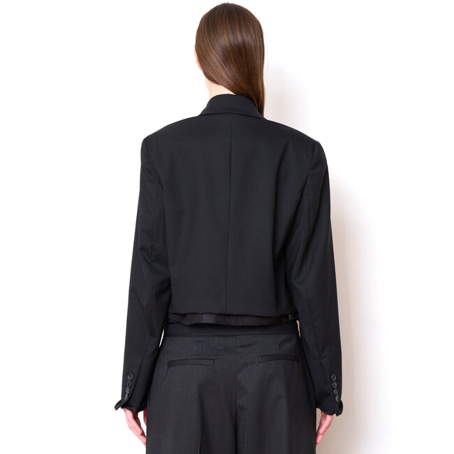 WE-AR4 BLACK PINSTRIPE COCKTAIL BLAZER