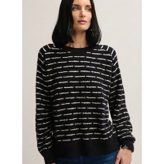 MARGARET O'LEARY BROKEN STRIPE PULLOVER