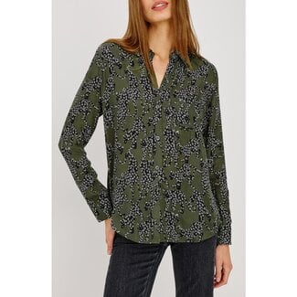RAILS ALYSSA BUTTON UP IN OLIVE JAGUAR