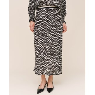 BELLA DAHL BIAS SKIRT WITH STRIPE WAISTBAND