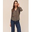 BELLA DAHL CLASSIC BUTTON DOWN IN OLIVE MOSAIC