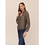 BELLA DAHL CLASSIC BUTTON DOWN IN OLIVE MOSAIC