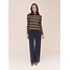 BELLA DAHL LONG SLEEVE CREW IN HARVEST STRIPE