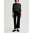 AG SAIGE WIDE LEG CROP IN SUPER BLACK