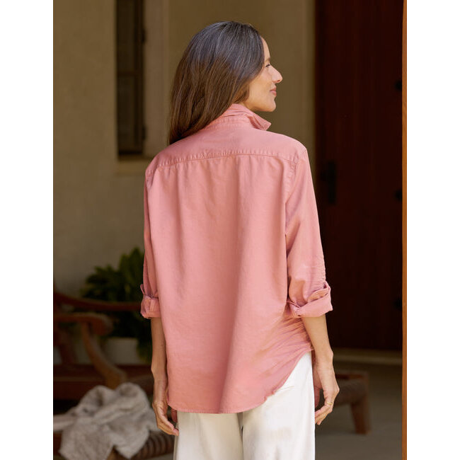 FRANK & EILEEN EILEEN RELAXED BUTTON UP IN ADOBE
