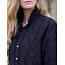 FRANK & EILEEN MARY CLASSIC SHIRTDRESS IN TEXTURED BLACK FLOWERS