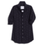 FRANK & EILEEN MARY CLASSIC SHIRTDRESS IN TEXTURED BLACK FLOWERS