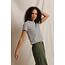 PERFECT WHITE TEE CARTER STRIPED CREWNECK TEE