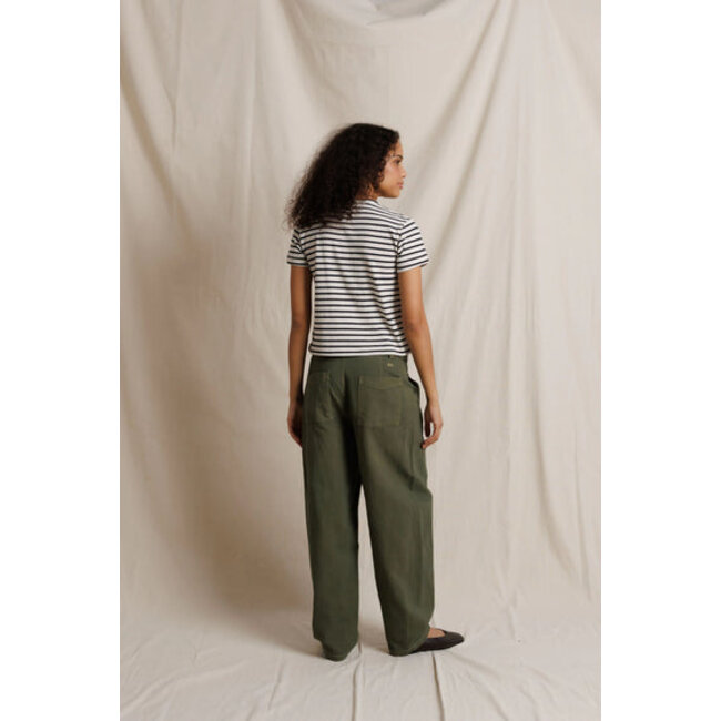 PERFECT WHITE TEE CARTER STRIPED CREWNECK TEE