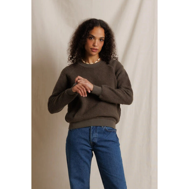 PERFECT WHITE TEE ZIGGY INSIDE OUT FLEECE SWEATSHIRT