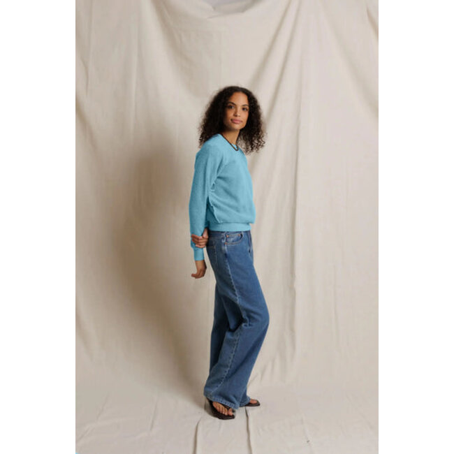 PERFECT WHITE TEE ZIGGY INSIDE OUT FLEECE SWEATSHIRT