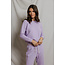 PERFECT WHITE TEE ZIGGY INSIDE OUT FLEECE SWEATSHIRT IN ULTRA VIOLET