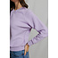 PERFECT WHITE TEE ZIGGY INSIDE OUT FLEECE SWEATSHIRT IN ULTRA VIOLET