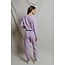 PERFECT WHITE TEE ZIGGY INSIDE OUT FLEECE SWEATSHIRT IN ULTRA VIOLET