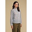 VELVET BETTY07 L/S RUFFLE NECK BUTTON TOP