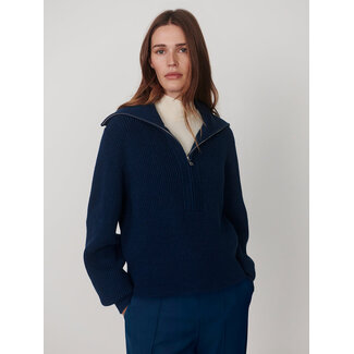 VARLEY MAURA HALF ZIP KNIT SWEATER
