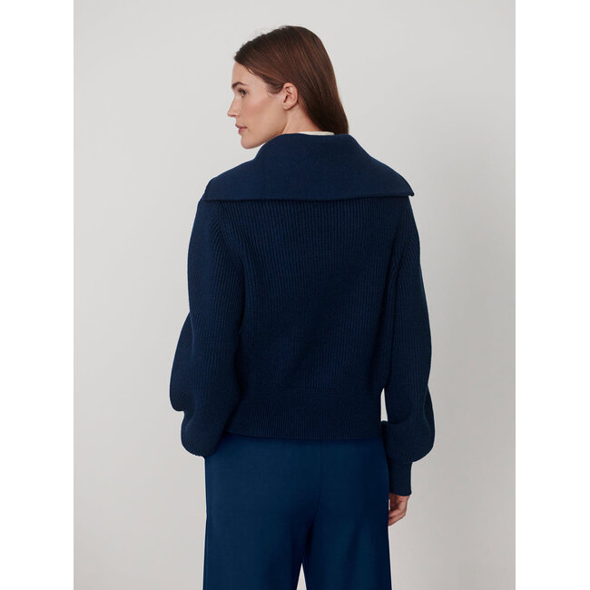 VARLEY MAURA HALF ZIP KNIT SWEATER