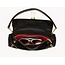 HAMMITT BEVERLY MED BLACK/BRUSHED GOLD RED ZIP