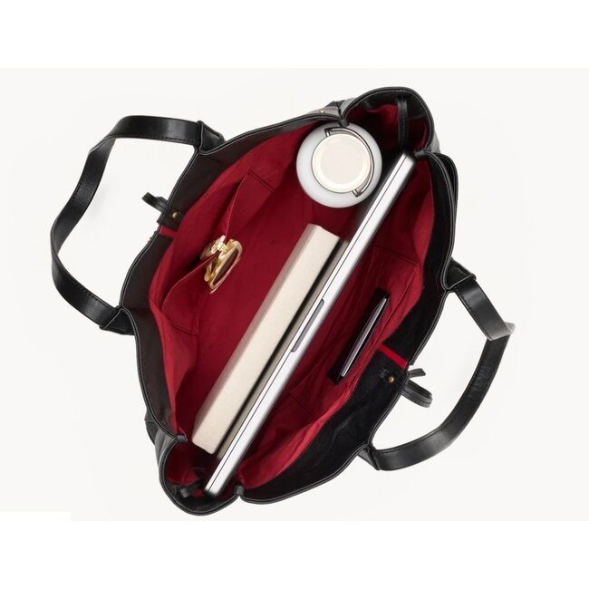 HAMMITT MERYL CARRYALL BLACK/BRUSHED GOLD