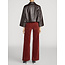 LE SLIM PALAZZO CORDUROY IN WINE