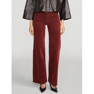 LE SLIM PALAZZO CORDUROY IN WINE