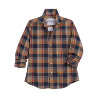 FRANK & EILEEN BARRY TAILORED FLANNEL BUTTON UP