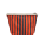 THE GREAT THE GREAT STRIPE POUCH HOT RED MINI PREP STRIPE