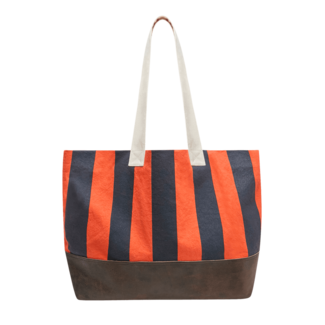 THE GREAT THE STRIPE TOTE HOT RED PREP STRIPE