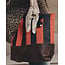 THE GREAT THE STRIPE TOTE HOT RED PREP STRIPE