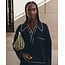 THE GREAT THE STRIPE POUCH CITRON MINI PREP STRIPE